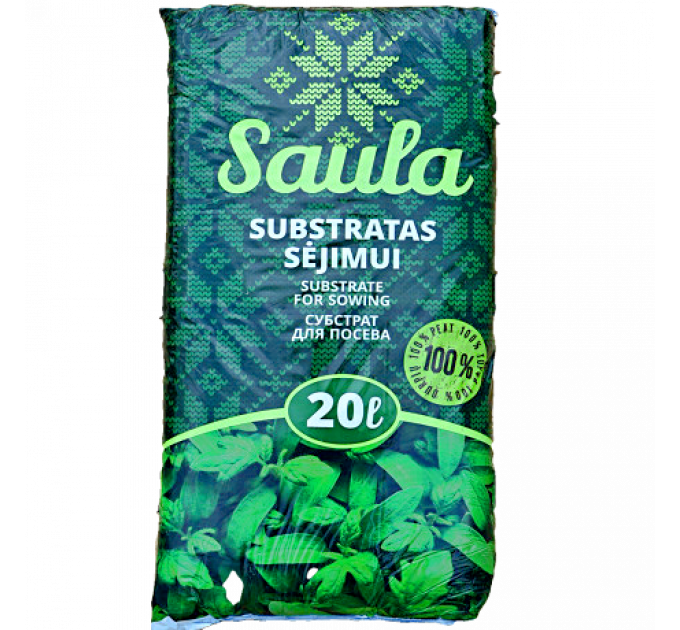 Торфяной субстрат для посева SAULA Remix 4 pH 5.5-6.5, 20 л