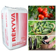 Торфяной cубстрат для овощей и томатов Remix 1 pH 5.5-6.5 0-20 мм 250 л, Rekyva