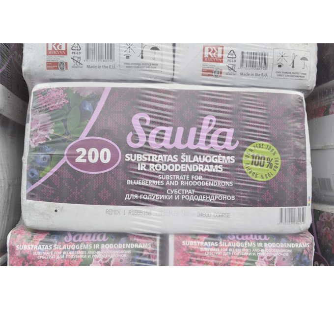 Торфяной субстрат для голубики и рододендронов SAULA, 200 л