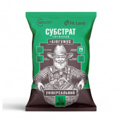 Субстрат торфяной с биогумусом Fit Land, 5 л