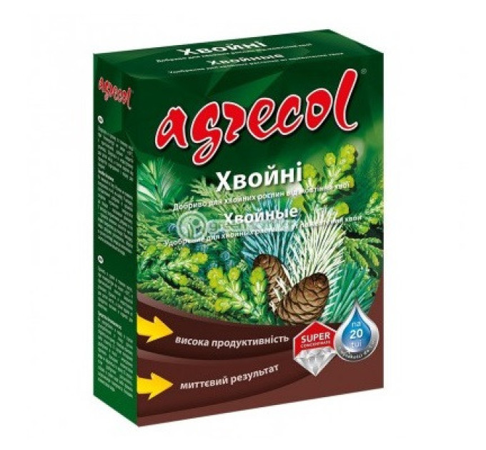 Добриво для хвойних від пожовтіння хвої Agrecol 0-0-6, 1.2 кг