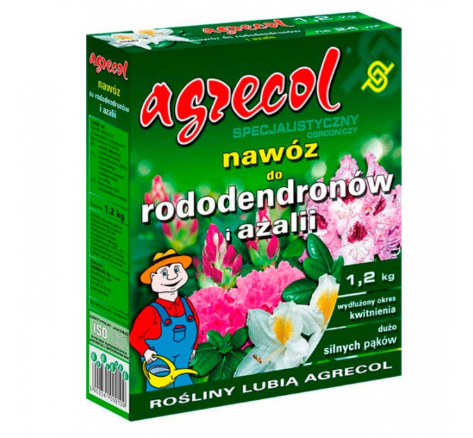 Добриво для рододендронів та азалії Agrecol 8-7-22, 1.2 кг
