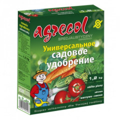 Добриво універсальне садове Agrecol 15-15-17, 1.2 кг