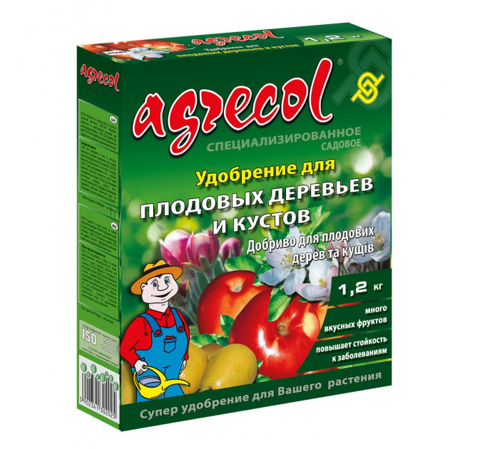Добриво для плодових дерев Agrecol 8-7-22, 1.2 кг