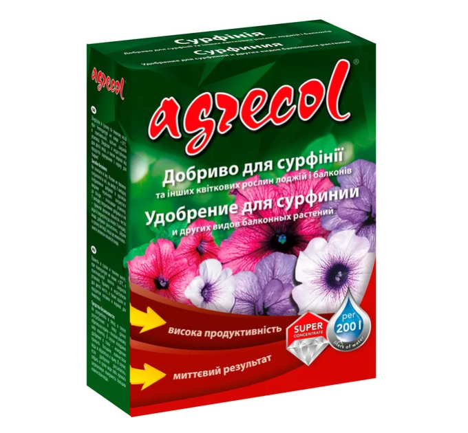 Добриво для сурфінії Agrecol 15-9-24, 0.2 кг