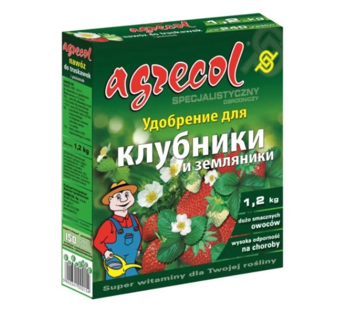 Добриво для полуниці та суниці Agrecol 15-6-11, 1.2 кг