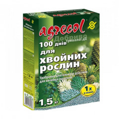 Удобрение 100 дней для хвои Agrecol 15-5-20, 1.5 кг