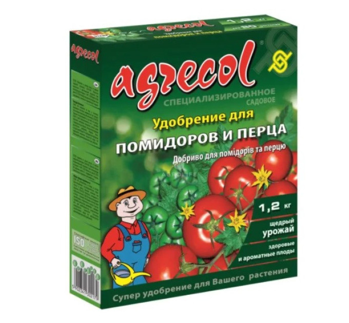 Добриво для помідорів та перцю Agrecol 10-8-22, 1.2 кг