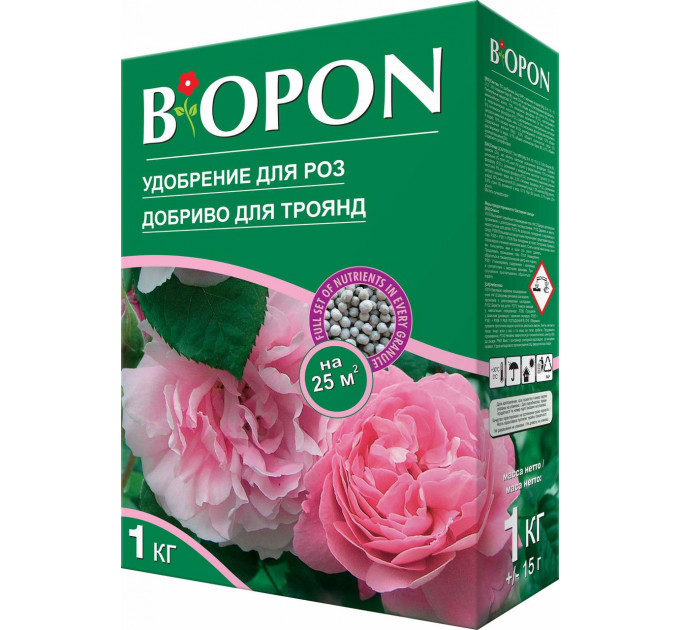 Мінеральне добриво для троянд Biopon, 1 кг