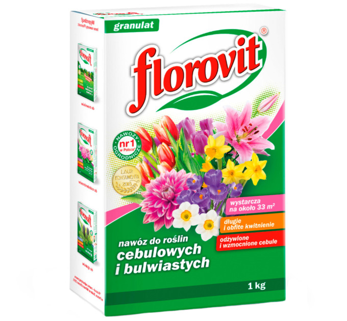 Добриво Florovit для садових та цибулевих квітів, 1 кг