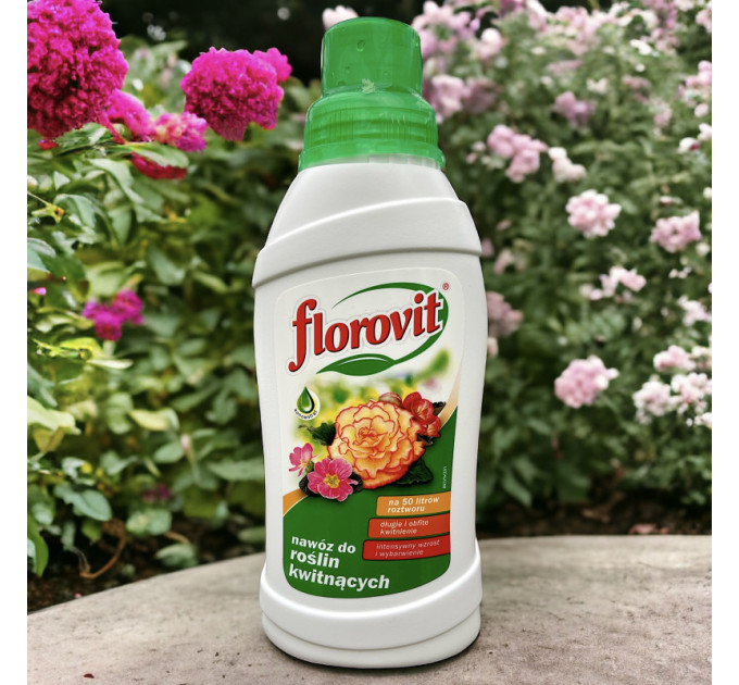 Жидкое комплексное удобрение Florovit для цветущих растений 0.5 л