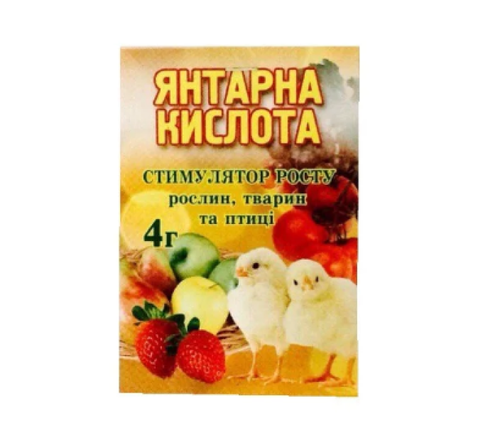 Янтарна кислота, уп. 4 р