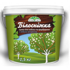 Садовая побелка "Белоснежка"+медный купорос, 1.5 кг АгроСвит
