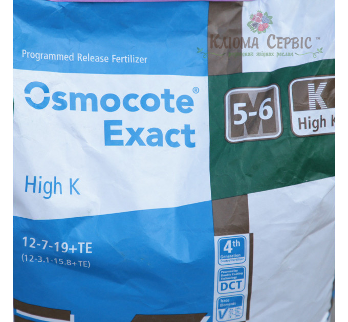 Osmocote High-K 5-6м 12+7+19+Te, МЕШОК 25 кг