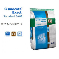 Osmocote Exact Standard 5-6 м, 15+9+12+2Mg+Te, МЕШОК 25 кг
