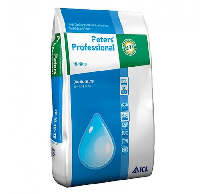 Удобрение Peters Professional Hi-Nitro 30+10+10+TE, 15 кг рост