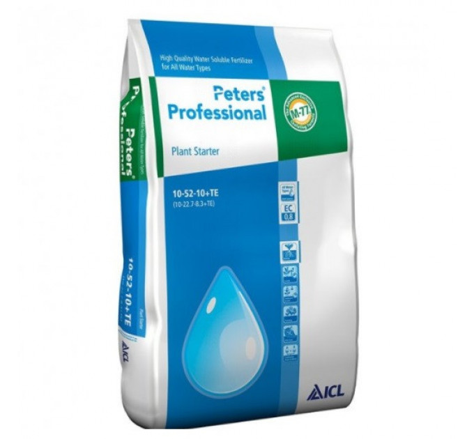 Удобрение Peters Professional Plant Starter 10+52+10+TE, 15 кг укоренение