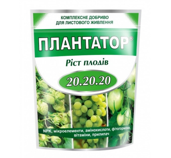 Добриво Плантатор 20-20-20 "Ріст плодів", 1 кг