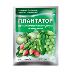 Добриво Плантатор 20-20-20 "Ріст плодів", 25 грам