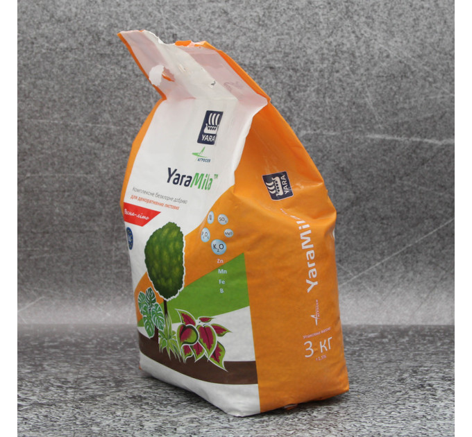 Добриво YaraMila для декоративних листових, мешок 3 кг, весна-літо