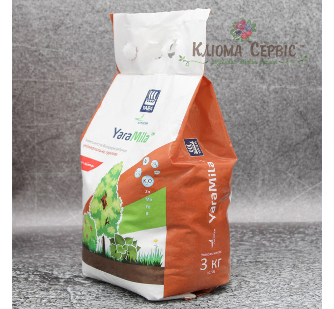 Удобрение YaraMila универсальное грунтовое, мешок 3 кг, весна-лето