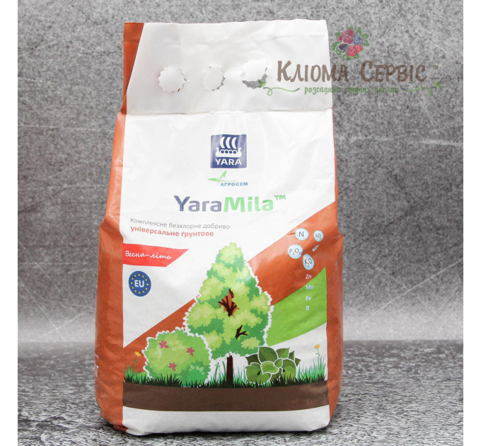 Удобрение YaraMila универсальное грунтовое, мешок 3 кг, весна-лето