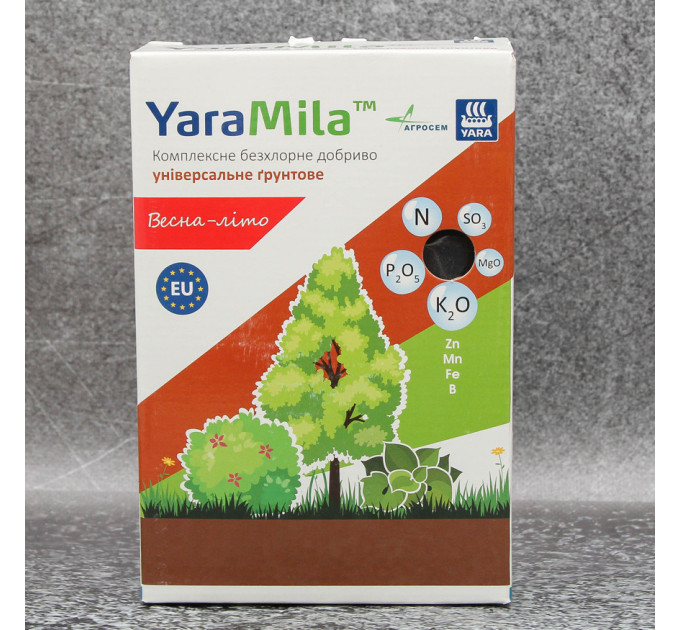Удобрение YaraMila универсальное грунтовое, коробка 1 кг, весна-лето
