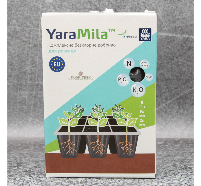 Добриво YaraMila для розсади, коробка 1 кг, весна-літо