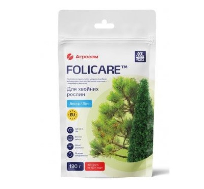 Удобрение Yara Folicare для хвойных растений 180 г