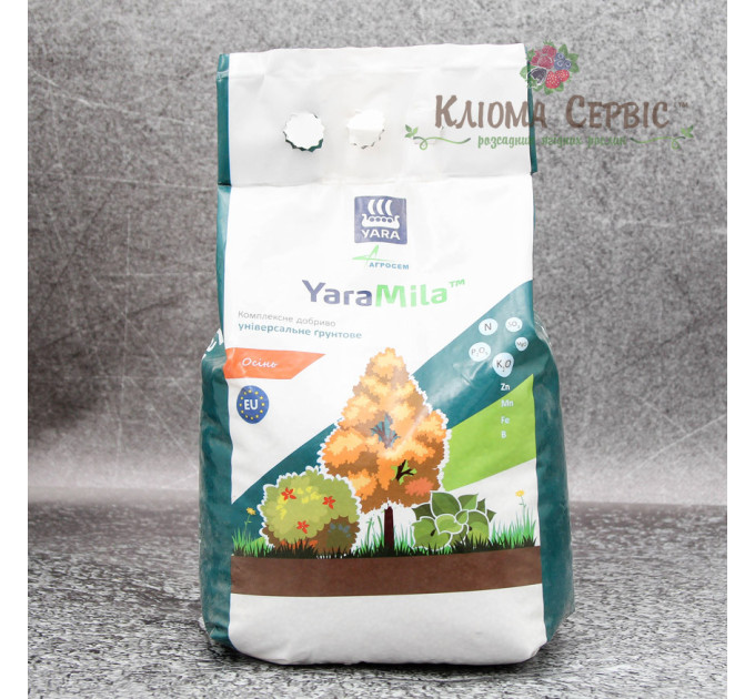Удобрение YaraMila универсальное грунтовое, мешок 3 кг, осень