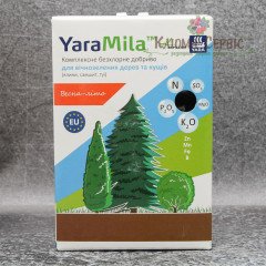 Удобрение YaraMila для вечнозеленых деревьев и кустарников, коробка 1 кг, весна-лето