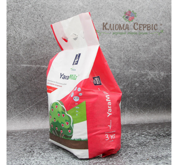 Удобрение YaraMila для ягодных кустарников, мешок 3 кг, весна-лето