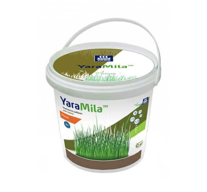 Удобрение YaraMila для газона, ведро 10 кг Осеннее