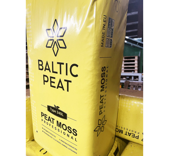Верховой торф 3.5-4.5 pH 10-15 мм 150 л, Baltic Peat (без доставки)