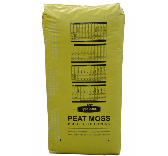 Верховой торф 3.5-4.5 pH 10-15 мм 150 л, Baltic Peat (без доставки)