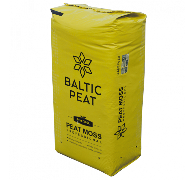 Верховой торф 3.5-4.5 pH 20-40 мм 150 л, Baltic Peat