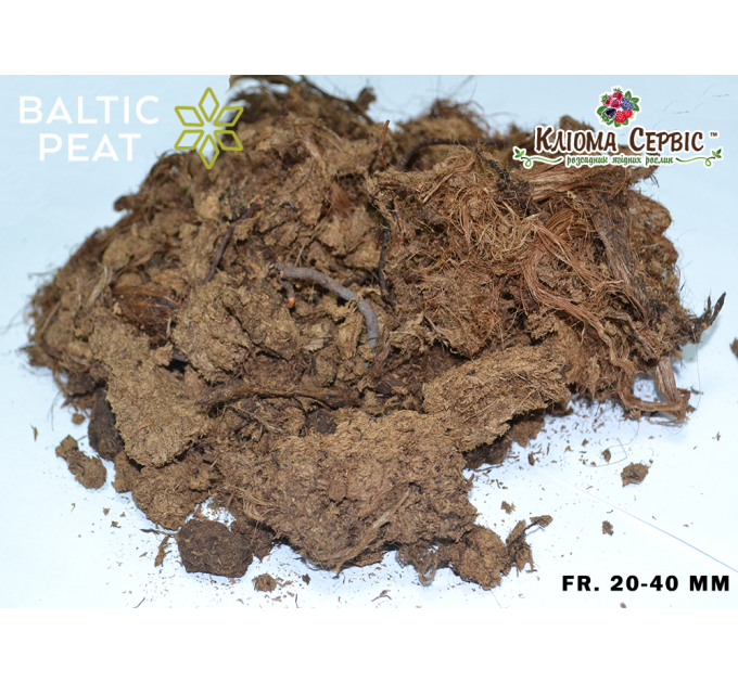 Верховой торф 3.5-4.5 pH 20-40 мм 150 л, Baltic Peat