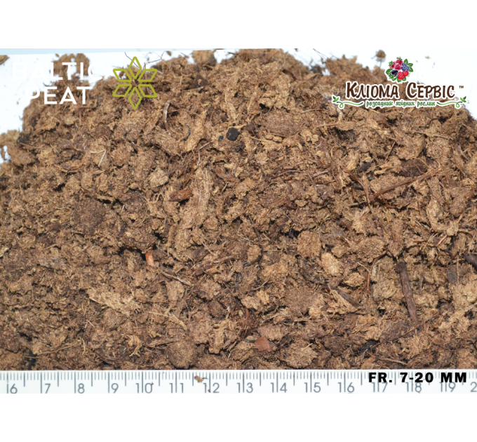Верховий торф 3.5-4.5 pH 7-15 мм 150 л, Baltic Peat (без доставки)
