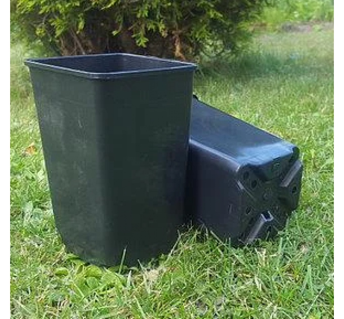 Горшок квадратный высокий 4 л 18*18*18, Donkwiat HS4