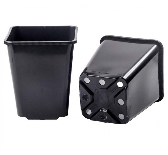 Горшок квадратный высокий 5.6 л 20*20*23, Donkwiat HS5.6