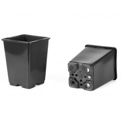 Горшок квадратный высокий 1.25 л 11*11*15.5, Donkwiat HS1.25