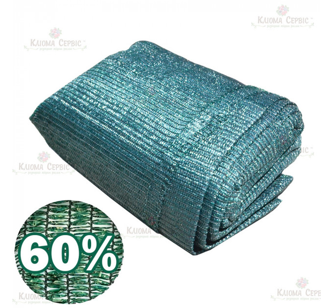 Затеняющая сетка 60% Marma 4х25 м зеленая непрошитая