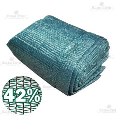 Затеняющая сетка 42% Marma 4х25 м зеленая непрошитая