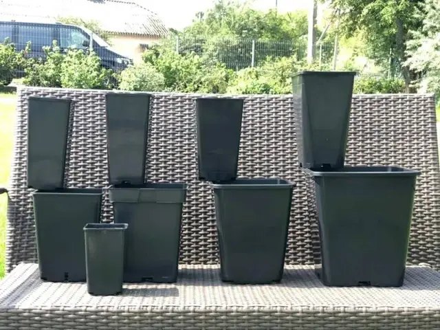 горшки, горшки для рассады, высокие горшки, пластиковые горшки, высокие пластиковые горшки, квадратные горшки, круглые горшки